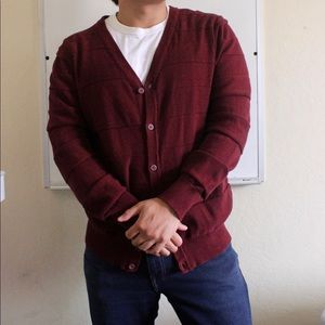Burgundy Cardigan